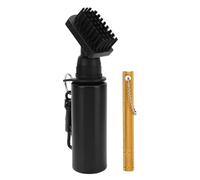 MISDBOUBM Club Cleaner Brush with 150ml Leak - Proof Squeeze Bottle, Groove Sharpener Tool and Retainer Clip for Golf Clubs Cleaning Kit (Gold)
