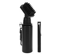 MISDBOUBM Club Cleaner Brush with 150ml Leak - Proof Squeeze Bottle, Groove Sharpener Tool and Retainer Clip for Golf Clubs Cleaning Kit (Black)