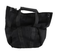 MISDBOUBM Fitness Workout Sandbag with Handles, Weightlifting Training Sandbag Empty Exercise Power Bag, Durable 16oz Canvas for Indoor Outdoor Workouts, Squat Press Stretch Yoga Home Gym (Black)