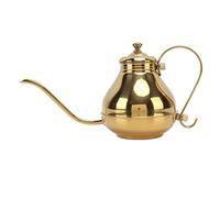 MISDBOUBM Stainless Steel Gold Coffee Drip Kettle, Thin Mouth Pour Over Coffee Pot for Home and Kung Fu Tea Brewing with Ergonomic Handle