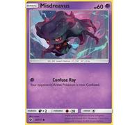Misdreavus 39/111 Common Pokemon Card (SM Crimson Invasion) + 1x TitanCards® Toploader