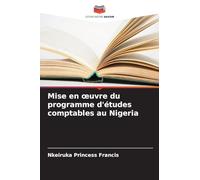 Mise en oeuvre du programme d'études comptables au Nigeria