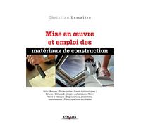 Mise en oeuvre et emploi des matériaux de construction: Sols. Pierres. Terres cuites. Liants hydrauliques. Bétons. Métaux et alliages métalliques. ... maintenance. Préoccupations sociétales.