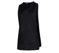 MISEMIYA - Apron Cleaning Work Uniform Clinic Hospital Cleaning Veterinary Sanitation Hostelry - Ref.868 - Large, Black 21