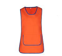 MISEMIYA - Apron Cleaning Work Uniform Clinic Hospital Cleaning Veterinary Sanitation Hostelry - Ref.868 - Large, Orange 21