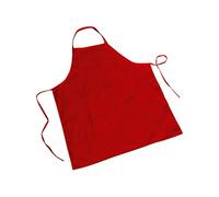 MISEMIYA Apron Without Pocket, Polyester Cotton, red, 70mm x 90mm