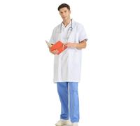 MISEMIYA - BATA Unisex Neck Sheet Sleeves Uniform Labor Clinical Hospital Veterinary Cleaning Hospitality Hospitality - Ref: 8162 - Large, Short Sleeve