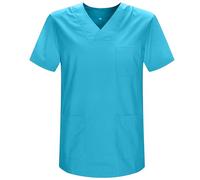 MISEMIYA Casaca Sanitaire Unisexe 817 Medical Service T-Shirt, Cyan, S