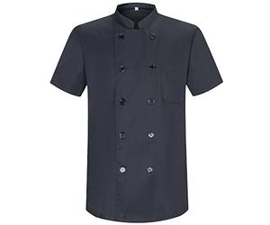 MISEMIYA - CHEF JACKETS GENTLEMAN WITH SHORT SLEEVES - Ref.8421 - Large, Black 21