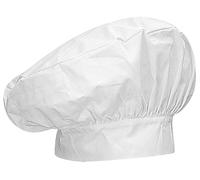 MISEMIYA Gorro Forma Seta Chef's hat Mushroom-Shaped Cap 918, Blanco, Pack 1 Pcs