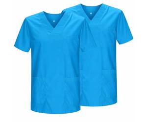 MISEMIYA Lot De 2 Housses Sanitaires Unisexes Bz-2-817 Pack 2 Pcs-Sanitary Shirt 2-817, Cyan, XXL (Pack of 2)