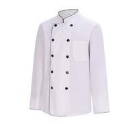 MISEMIYA - Men's Chef Jacket - Men's Chef Jacket - Hospitality Uniform -Ref.842B - Medium, Chef Jackets 842B - White