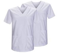 MISEMIYA - Pack 2 Pcs - Sanitary CASACA Unisex Sanitary Uniforms Sanitary Uniform Medical Uniform - Ref. 817 * 2 - Small, White 21