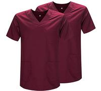 MISEMIYA - Pack 2 Pcs - Sanitary CASACA Unisex Sanitary Uniforms Sanitary Uniform Medical Uniform - Ref. 817 * 2 - XX-Large, Garnet 21
