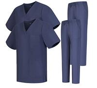 MISEMIYA - Pack * 2 Pcs - Uniforms Unisex Scrub Set - Medical Uniform with Scrub Top and Pants - Ref.2-8178 - Large, Gray 68