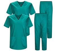 MISEMIYA - Pack * 2 Pcs - Uniforms Unisex Scrub Set - Medical Uniform with Scrub Top and Pants - Ref.2-8178 - Large, Green 22