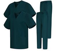 MISEMIYA - Pack * 2 Pcs - Uniforms Unisex Scrub Set - Medical Uniform with Scrub Top and Pants - Ref.2-8178 - X-Small, Green 68