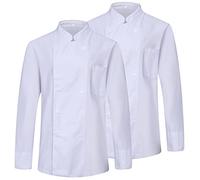 MISEMIYA - Pack 2 Units -Men's Chef Jacket - Men's Chef Jacket - Hospitality Uniform -Ref.842-3XL, Chef Jackets 842 - White
