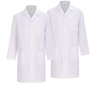 MISEMIYA - Pack 2 Units - White LAB Coat Women - Doctors Coat - Medical Uniforms 8166 - X-Small, White