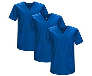 MISEMIYA - Pack 3 Pcs - Sanitary CASACA Unisex Sanitary Uniforms Sanitary Uniform Medical Uniform - Large, Blue 37 21