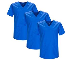 MISEMIYA - Pack 3 Pcs - Sanitary CASACA Unisex Sanitary Uniforms Sanitary Uniform Medical Uniform - X-Small, Royal Blue 21