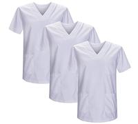 MISEMIYA - Pack 3 Pcs - Sanitary CASACA Unisex Sanitary Uniforms Sanitary Uniform Medical Uniform - XX-Large, White 21