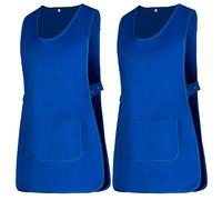 MISEMIYA - Package 2 Units - Cleaning Apron Work Uniform Clinical Medical Cleaning Veterinary Sanitary Hospitality- Ref.868 - Medium, Royal Blue 21
