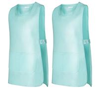 MISEMIYA - Package 2 Units - Cleaning Apron Work Uniform Clinical Medical Cleaning Veterinary Sanitary Hospitality- Ref.868 - Medium, Turquoise