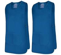 MISEMIYA - Package 2 Units - Cleaning Apron Work Uniform Clinical Medical Cleaning Veterinary Sanitary Hospitality- Ref.868 - Medium, Azul 37