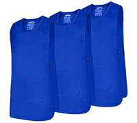 MISEMIYA - Package 3 Units - Apron Cleaning Work Uniform Clinic Hospital Cleaning Veterinary Sanitation Hostelry - Ref.868 - Medium, Royal Blue 21