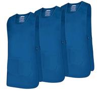 MISEMIYA - Package 3 Units - APRON CLEANING WORK UNIFORM CLINIC HOSPITAL CLEANING VETERINARY SANITATION HOSTELRY - Ref.868 - X-Large, Azul 37