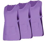 MISEMIYA - Package 3 Units - Apron Cleaning Work Uniform Clinic Hospital Cleaning Veterinary Sanitation Hostelry - Ref.868 - Large, Lilac