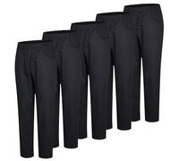 MISEMIYA Paquetes de 5 Unidades-Pantalón Sanitarios Unisex Bz-5-8312 Work Utility Pants, Black/White, XL (Pack of 5)