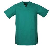 MISEMIYA - Scrub Top Unisex Scrubs - Medical Uniform V-Neck Tunic Scrub Top 817 - Large, Green