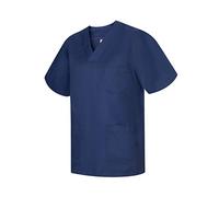 MISEMIYA - Scrub Top Unisex Scrubs - Medical Uniform V-Neck Tunic Scrub Top 817 - Medium, Navy Blue