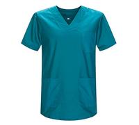 MISEMIYA - Scrub Top Unisex Scrubs - Medical Uniform V-Neck Tunic Scrub Top 817 - XX-Large, Verde 3B