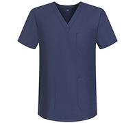 MISEMIYA - Scrub Top Unisex Scrubs - Medical Uniform V-Neck Tunic Scrub Top BZ-6801 - Large, Gray 68