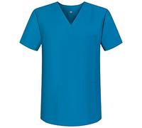 MISEMIYA - Scrub Top Unisex Scrubs - Medical Uniform V-Neck Tunic Scrub Top BZ-6801 - Small, Turquoise 68