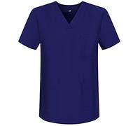 MISEMIYA - Scrub Top Unisex Scrubs - Medical Uniform V-Neck Tunic Scrub Top BZ-6801 - X-Small, Purple 68