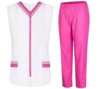 MISEMIYA - Scrubs Set for Women - Medical Uniform Women with Shirt and Pants 818-8312 - Medium, Pink