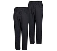 MISEMIYA - Set of 2 - Uniforms Medical Scrub Pants Unisex - Hospital Uniform Trousers - Ref.8312-4XL, Black 21