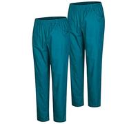 MISEMIYA - Set of 2 - Uniforms Medical Scrub Pants Unisex - Hospital Uniform Trousers - Ref.8312 - Large, Green 3B 21