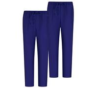 MISEMIYA - Set of 2 - Uniforms Medical Scrub Pants Unisex - Hospital Uniform Trousers - Ref.8312 - Medium, Purple 68