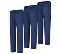 MISEMIYA - Set of 3 - Uniforms Medical Scrub Pants Unisex - Hospital Uniform Trousers - Ref.8312-3XL, Navy Blue 21