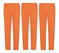 MISEMIYA - Set of 3 - Uniforms Medical Scrub Pants Unisex - Hospital Uniform Trousers - Ref.8312 - X-Large, Orange
