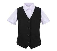 MISEMIYA - Uniform Waitress Waistcoat Lady with Lining - Ref.802 - Medium, Black