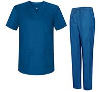 MISEMIYA Uniforme Sanitario Mz-817-8319 Medical Service T-Shirt, Blue 37, M