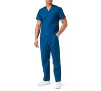 MISEMIYA - Uniforms Unisex Scrub Set - Medical Uniform with Scrub Top and Pants - Ref.6801-6802 - Large, Navy Blue 68