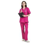 MISEMIYA - Uniforms Unisex Scrub Set - Medical Uniform with Scrub Top and Pants - Ref.6801-6802 - Small, Fucisa 68