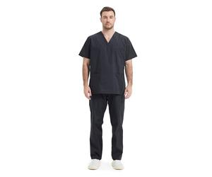 MISEMIYA - Uniforms Unisex Scrub Set - Medical Uniform with Scrub Top and Pants - Ref.6801-6802 - X-Large, Black 68